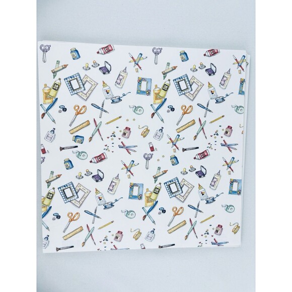 Vintage‎ School Scrapbooking Paper Lot - It Takes Two - Border Lucy Rigg USA - Picture 2 of 9